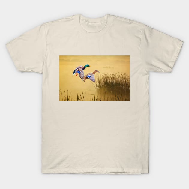 Male and Female Mallard Ducks T-Shirt by lauradyoung